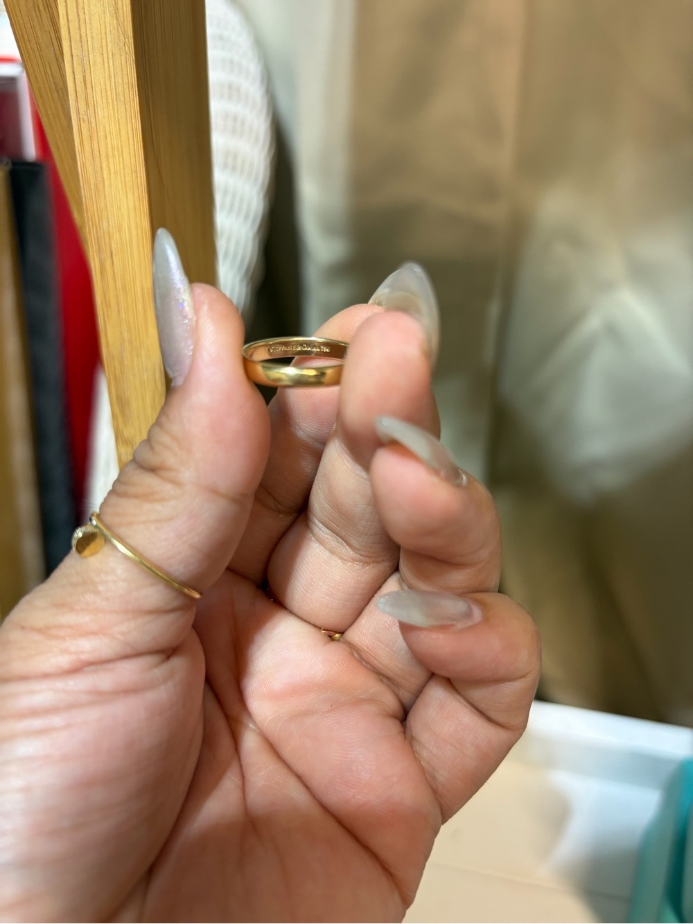 Tiffanys & Co Gold Forever Band - Size 6 - Picture 4 of 4